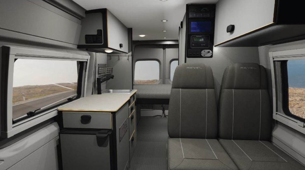 Winnebago Revel Stealth Gray Interior Fabric Collection